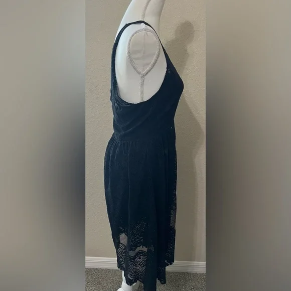 Free People Black ‘Salinas Foil’ Lace Dress - Picture 3 of 7